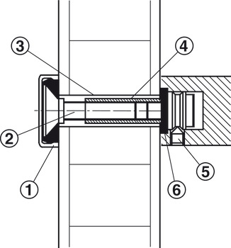 montažni komplet, Startec, primeren za lesene, vrata iz umetne mase in kovinska vrata, enostranska montaža