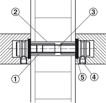 montažni komplet, Startec, primeren za lesene, vrata iz umetne mase in kovinska vrata, montaža v paru