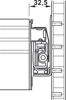 Okvir za viseče mape, Variant-S, spremenljiva širina, za ličnicami in vrati