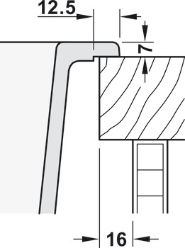 pomivalno korito, Pomivalno korito za nadgradnjo/podelementno montažo Häfele ASUS04