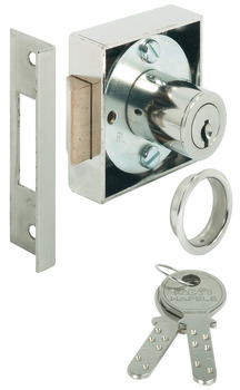 pribitna ključavnica, s Kaba-8 cilindrom, standardni profil, po naročilu, razdalja odmika trna od čelnice 25 mm
