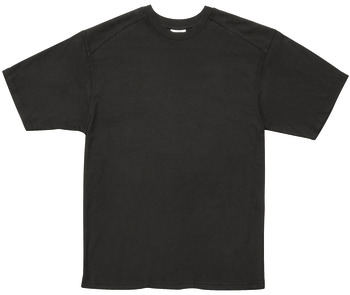 Majica s kratkimi rokavi, črna, z dvoslojnim ramenskim delom