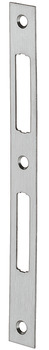 ploska pripirna pločevina, za vdolbno ključavnico za vrata s kovinskim okvirom, za prečno zaporo za vrata/vpad