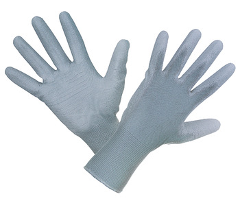 Fino tkane rokavice iz poliamida, temno siva