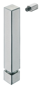 nosilec prečke, sistem ograje za police, za palico prečke 8 x 8 mm, končna opora