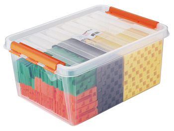 Škatla z mešanimi zagozdami, 245 kosov: rjava/zelena/oranžna/rumena 75/70/60/40 kosov