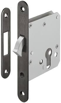 vdolbna ključavnica, za drsna vrata, z ukrivljenim zaklepom, Startec, profilni cilinder