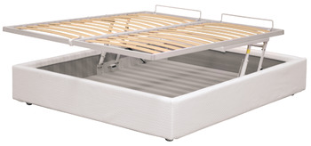dvižni mehanizem letvenega dna postelje, Mehanizem za odpiranje s plinskimi potisnimi vzmetmi