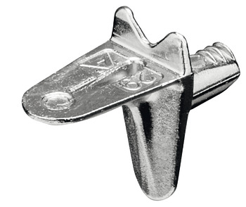 nosilec polic, za vtikanje v premer izvrtine 4 mm, cinkov liv