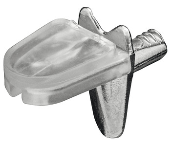 nosilec polic, za vtikanje v premer izvrtine 4 mm, cinkov liv s prevleko iz umetne mase